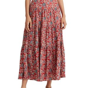 Lauren Ralph Lauren Four Tiered Peasant Skirt sz 8